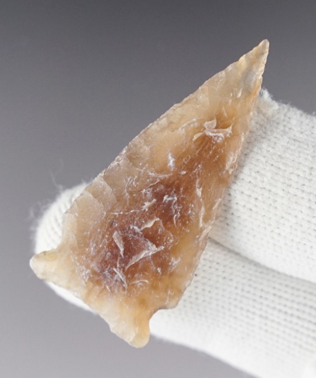 1 13/16" Besant made well made from translucent Agatized Wood. Colorado/Wyoming area.
