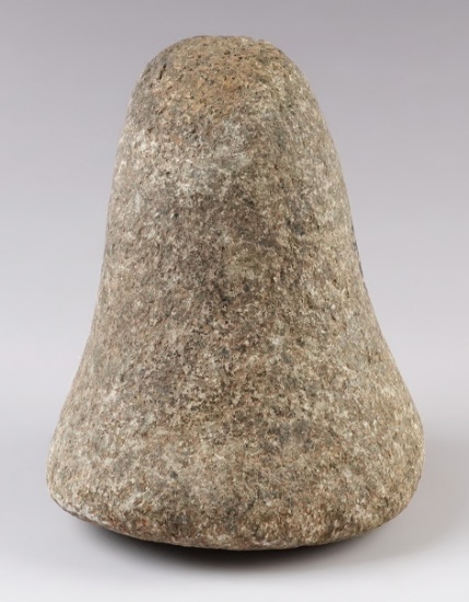 4 5/8" tall Hardstone Pestle with a slight nutting divot on base. Found in the Ohio/Indiana area.