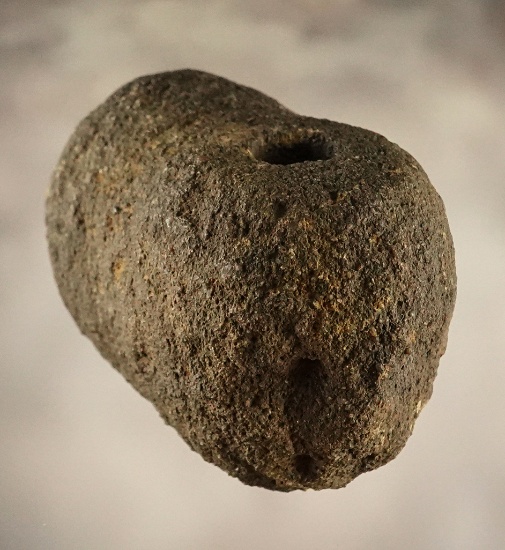 2 1/4" Face Effigy Vase Pipe that is heavily patinated. Found in Ottawa Co., Ohio.