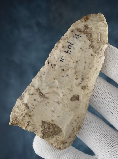Exceptionally well made 4 1/8" x 2" Paleo Blade found in Ohio. Ex. Hill, Dilley.