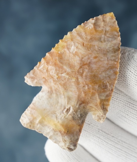 2 5/16" Hardin that is made from Cedar Hill Crescent Quarry Chert. Menard Co., Illinois. COA's.