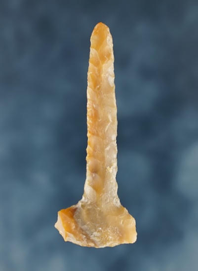 Fine 1 15/16" Drill made from Jasper. Found in Klickitat Co., Washington near the Dalles.