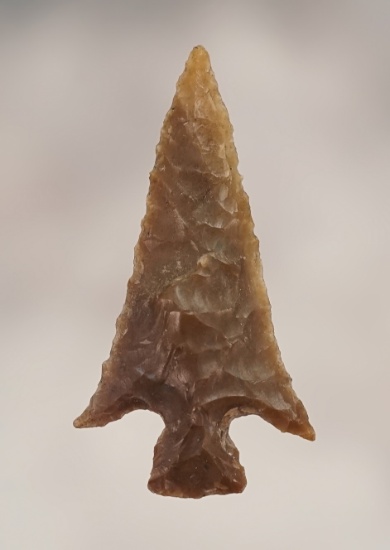 Thin and well flaked 1" Chalcedony Columbia Plateau. Found in Benton Co., Washington.
