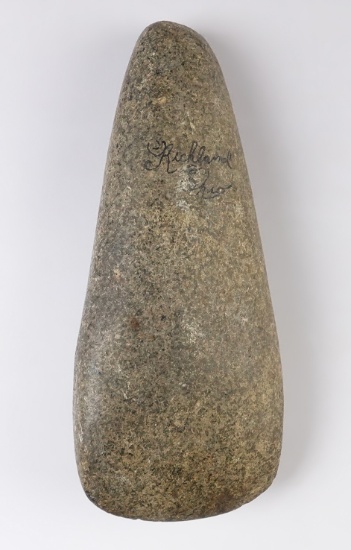 Highly polished and finely made 6 5/8" Hardstone Celt found in Richland Co., Ohio.
