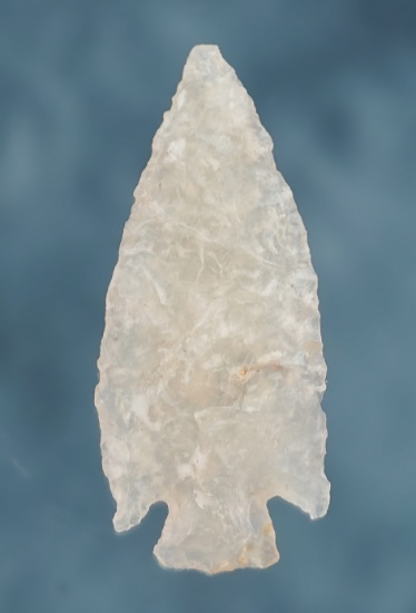 Nicely styled 1 7/16" Agate Cornernotch. Found by George and Beth Miller near California.