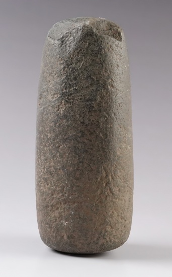 5 7/8" Roller Pestle made from Basalt. Found by Charlie Mitchell in Klickitat Co., Washington.