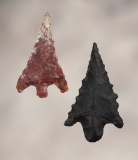 Pair of nice points including a Gunther & a Stemmed Dart Point. Found in Siskiyou Co., California.
