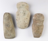 Set of three Ohio area Hardstone Artifacts including a 5 5/8