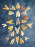 Set of 25 Egyptian-style Points made from nice materials. Northern Sahara Desert, Africa.