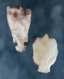 Pair of Flint Ornaments found between 1926-1986 by George and Beth Miller. Pictured!