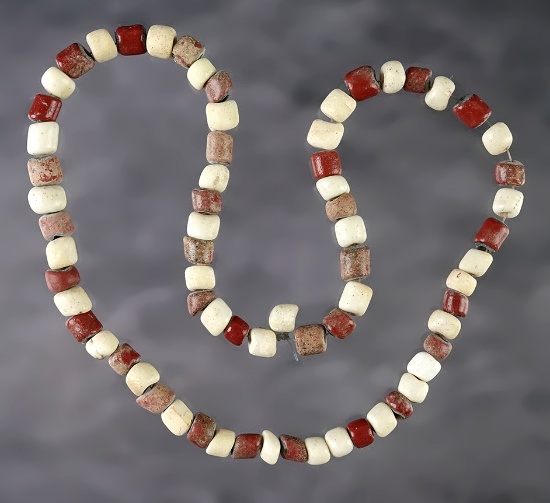 19" Strand of Hudson Bay Trade Beads thought to be approx. 175 years old. Ex. David Baldock.