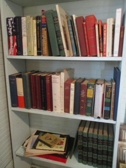 Shelf Lot of Books-Fiction, Inspirational, History, etc.