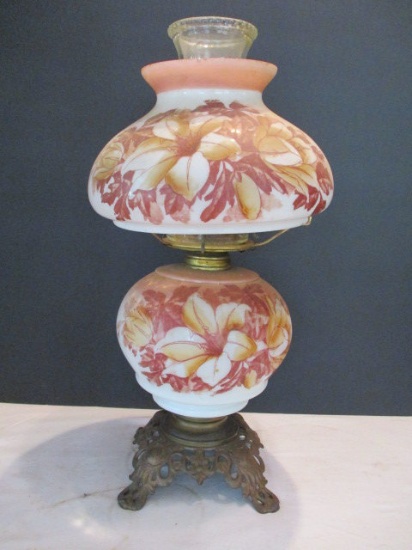 Vintage Victorian Style Oil Lamp