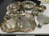 Silver plate/ Pewter Table lot