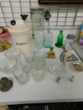 Table lot glass & more