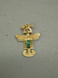 18 KT Gold  & Emerald  Pendant