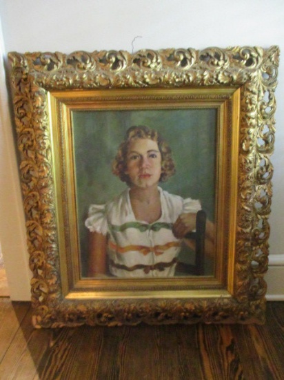 Ornate Frame with Artwork on Board