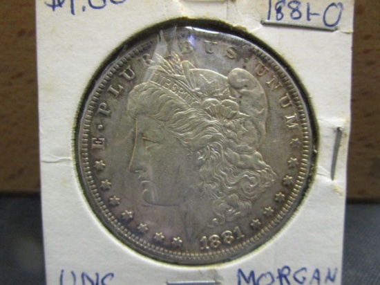 1881O Morgan Silver Dollar