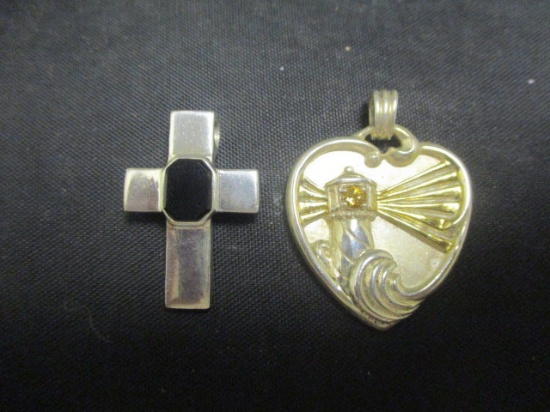 2 Sterling Silver Religious Charms