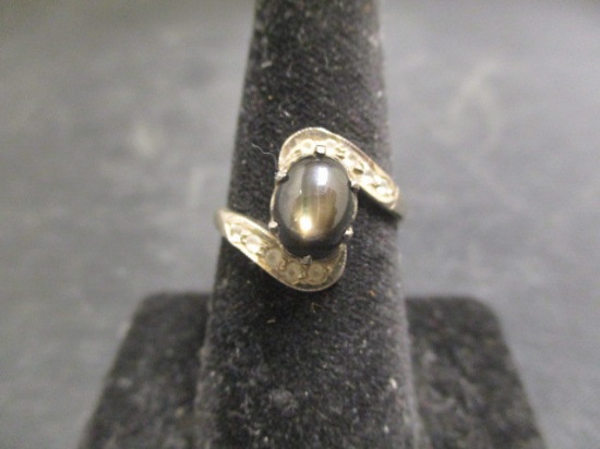 Black Star Sapphire Ring- Not Marked- Tests Approx. 10k Gold