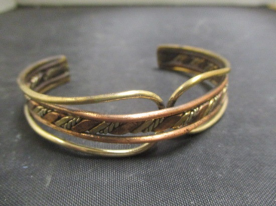 Silver & Copper Handmade Cuff Bracelet