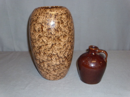 Small Pottery Jug by Roycroft & Very Unusual Vase