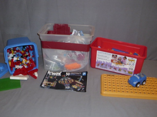 Lot of Legos, K-nex Building Sets