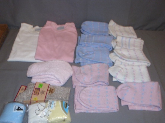 Ladies Socks & 2 Thermal Shirts by Heiress Size Med