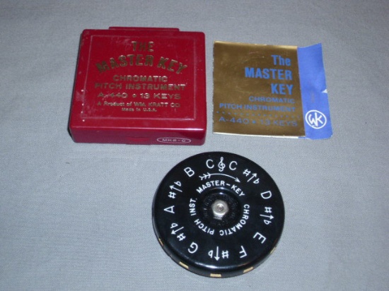 Vintage "Master Key" Chromatic Pitch Instrument w/Case