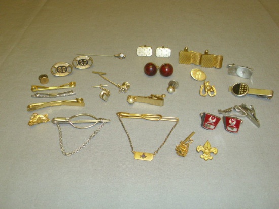 Lot of Vintage Men's Jewelry - Some are HEJAZ - See all photos