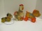 Three Vintage Fisher Price Pull Toys-#333 Butch, #771 Cry Baby Bear and