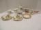 Tray of Porcelain Creamers, Sugar Bowls, Tea Cups and Saucers
