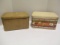 Two Vintage Metal Bread Boxes