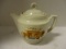 Vintage Porcelain Tea/Coffee Pot with Fireside Scene