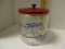 Vintage Tom's Toasted Peanuts Glass Jar with Red Metal Lid