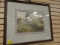 Framed and Matted Sheep and Cow Print