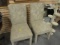 Pair of High Back Upholstered Chairs