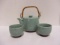 Kotobuki Teapot and Two Tea Cups