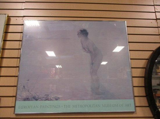 Framed "European Paintings-The Metropolitan Museum of Art Paul Chabas" Poster