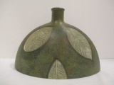 Pottery Vase with Leaf Motif