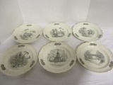 Six Wedgwood Caroline Williams 1973 Limited Edition Collector Plates