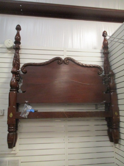 Four Poster Full Size Head/Foot Board with Wood Rails