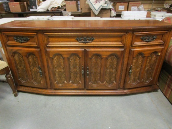 American Drew Bow Front Cabinet