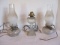 Three Oil Style Lamps Converted to Electric