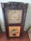 Antique Henry Terry Clock with Reverse Painting on Bottom Door