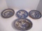 Blue Willow Lot-4 Plates, 3 Bowls and Serving Bowl