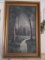 Framed Moonlight in Forest Oil on Canvas