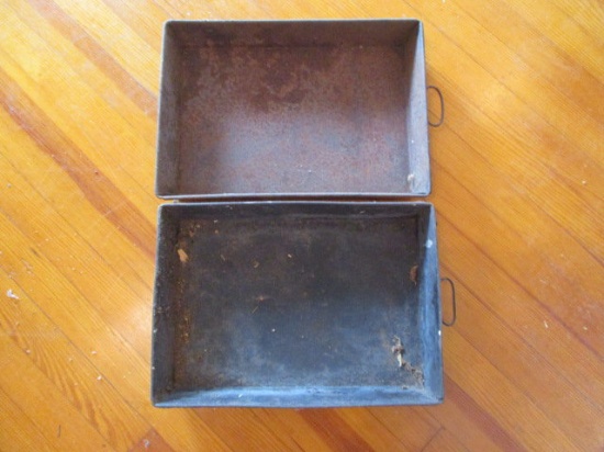 Two Vintage Metal Pans