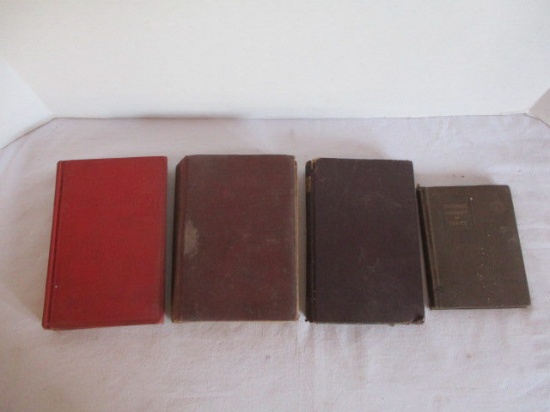 Four Antique Classic Novels-1916-"Merchants of Venice", "Second Series by RW Emerson",