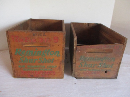 Two Wood Remington Shur Shot Crates